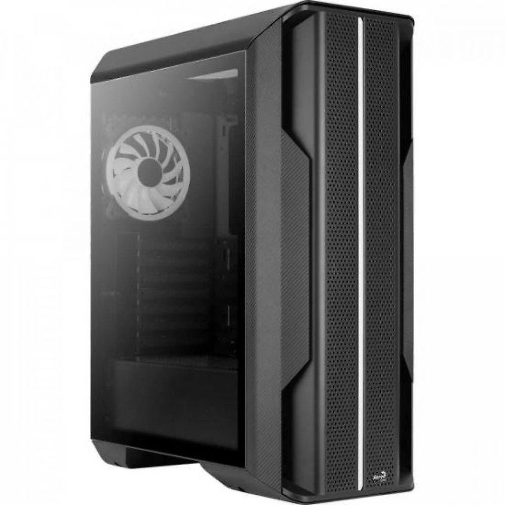 Gabinete Gamer Splinter ATX Vidro Temperado com Fans ARGB Preto Aerocool
