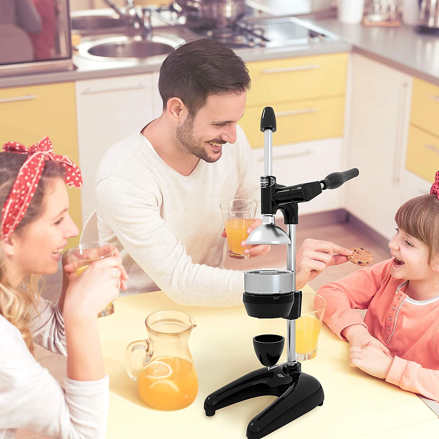Tribest Pro MJP100 Espremedor Manual Profissional Aço Inoxidável Preto