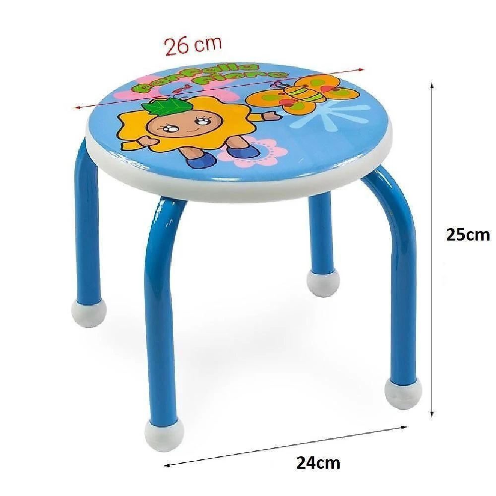 Banquinho Infantil Cadeira Estudo Quarto Lanche Banco Crianca Reforcada Azul