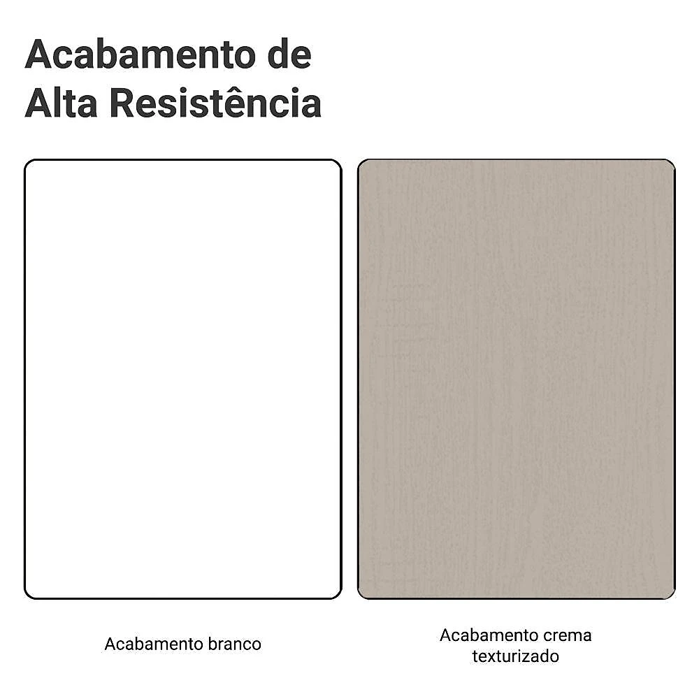 Porta-geladeira 103 cm 1 porta basculante branco/crema agata madesa