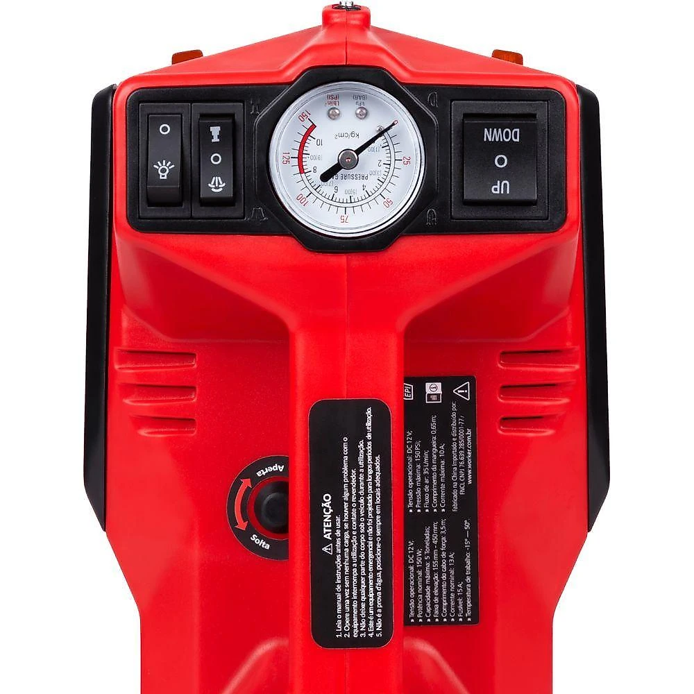 Macaco Hidráulico Elétrico 5 Toneladas com Compressor Inox Worker webcontinental-7899956682681