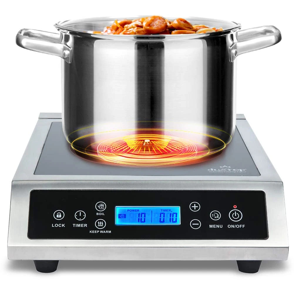 Cooktop Fogão Duxtop LCD Profissional Portátil Indução Elétrico 1800 W