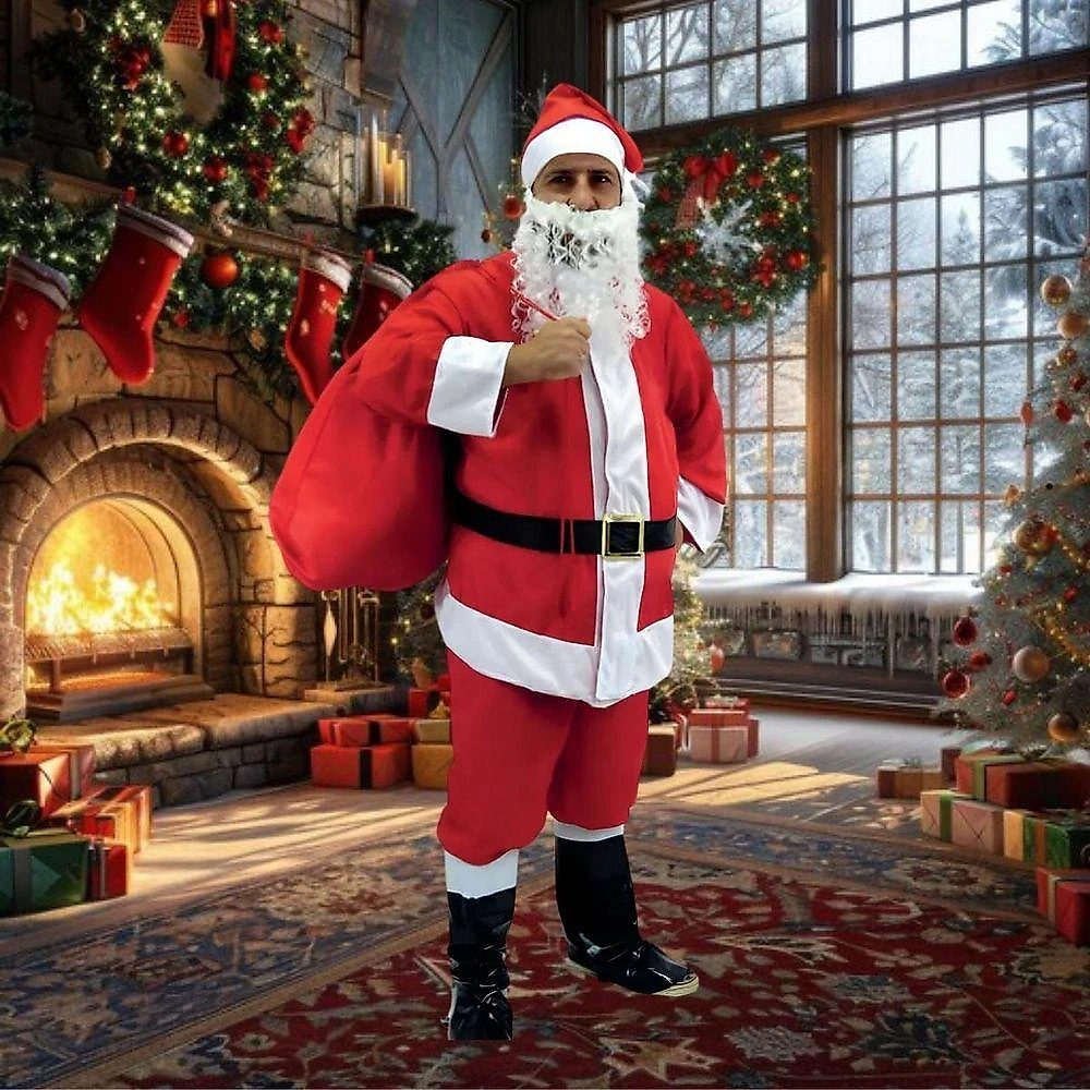 Fantasia Papai Noel Adulto Traje Completo Tamanho M