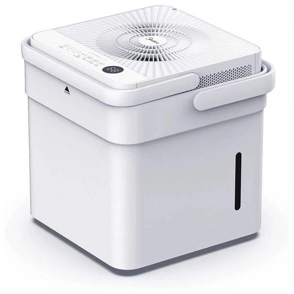 Desumidificador para Grandes Ambientes 6L até 140 m2 com Controle Inteligente, 110V, Midea, Branco