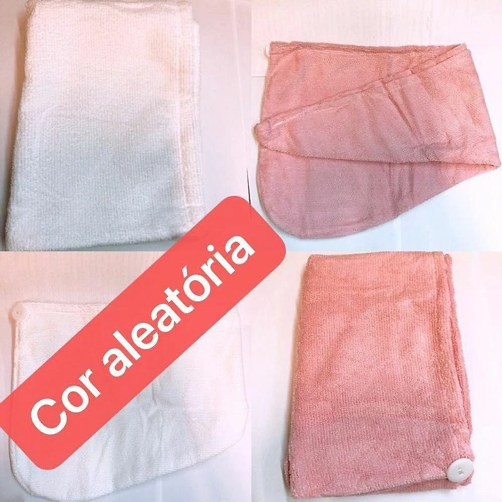 Touca de Banho 5201 para Secagem Rápida com Microfibra de Alta Absorção Branco OEM