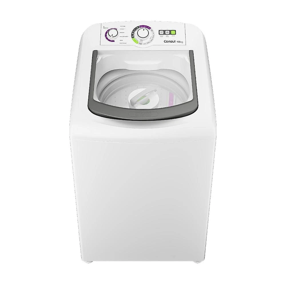 Máquina de lavar consul cwb10bb 10kg dosagem econômica ciclo praia filtro anti-fiapo branca 220