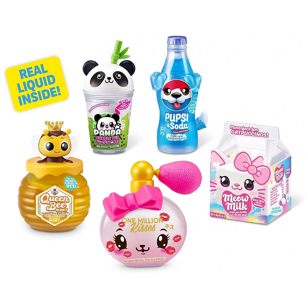 Mini Brands Kawaii Capsule ZURU Kit 2 Unidades Miniaturas Surpresa Temática Japonesa, Scented, Slime Interativo, Plástico, Colecionável