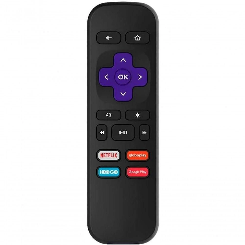 Controle Remoto FG Compatível com Roku Smart TV Modelos Express para Conversor com Teclas de Acesso