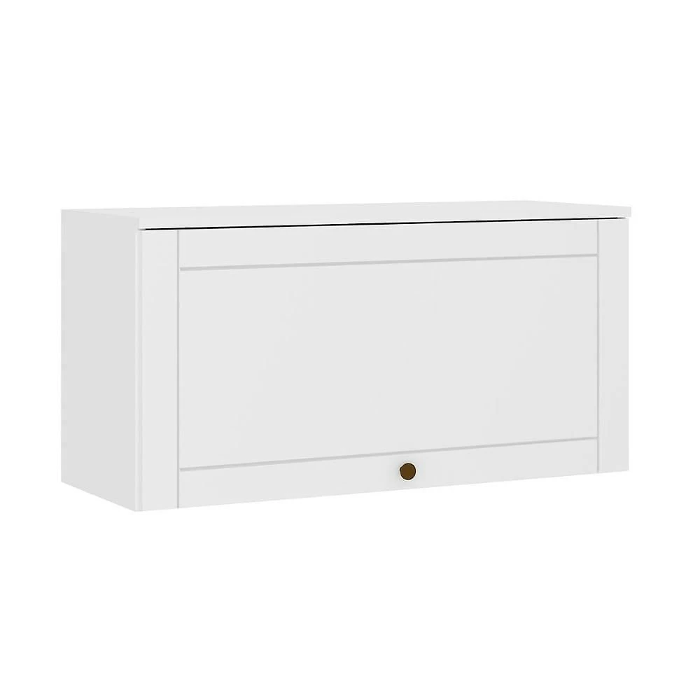 Miniatura Armário De Geladeira Para Cozinha Bella 2603 Com 1 Porta Basculante 80cm Branco
