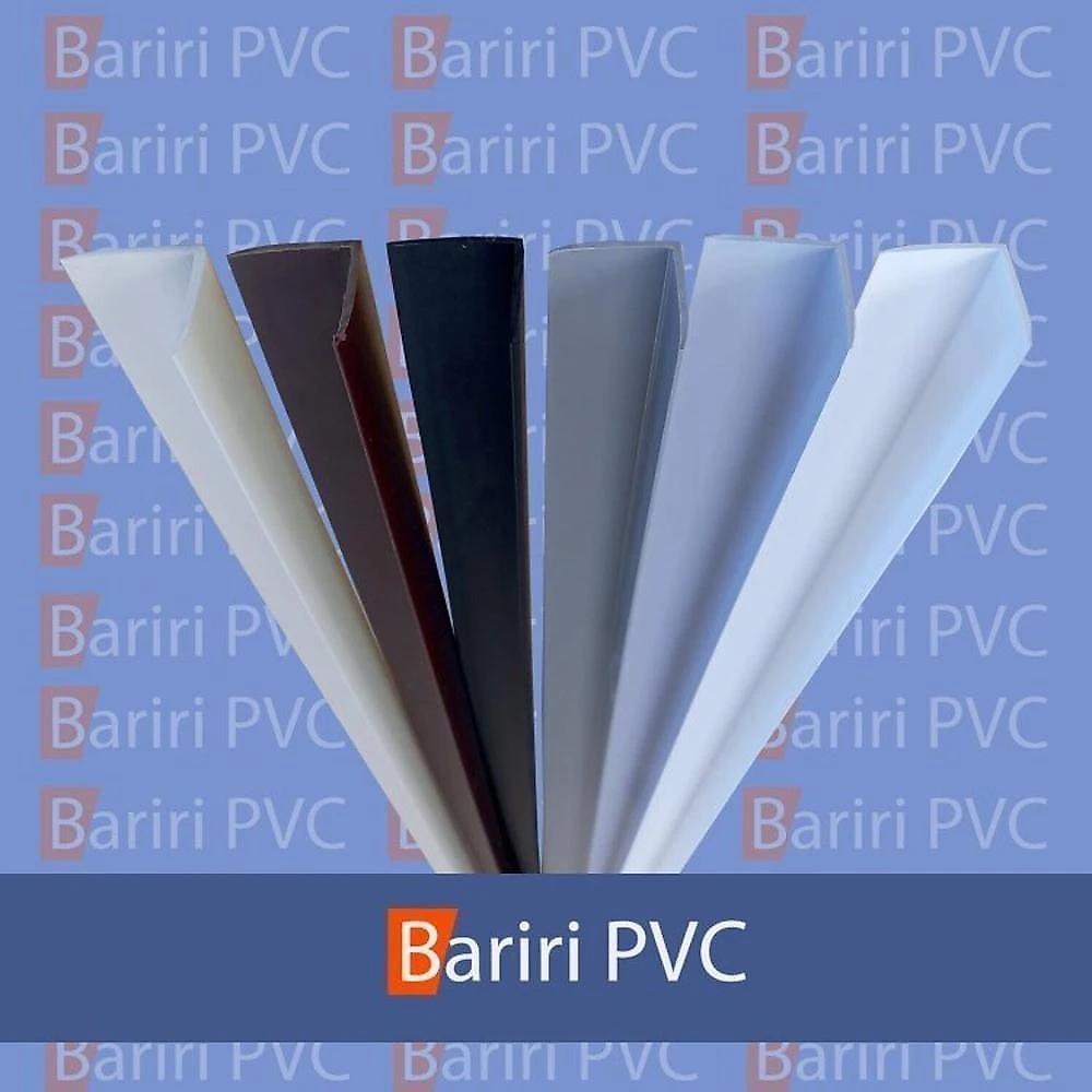 Kit 5 Cxs 75m Cantoneira L PVC Protetor de Canto 25x25mm Barra 300cm Kit 5 Caixas com 75 M Cantoneira em L Pvc Protetor de Canto 25x25mm Barra 300cm Bariri Cinza