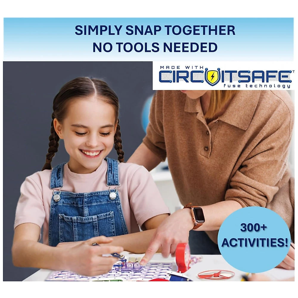 Snap Circuits SC-300 – Kit Educacional de Eletrônica com Mais de 300 Projetos para Crianças a Partir de 8 Anos