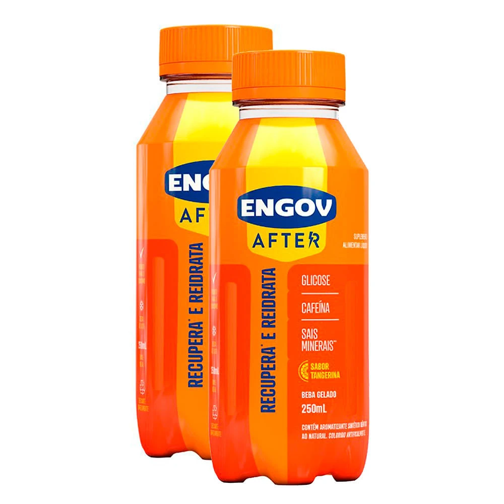 Bebida Engov After Tangerina 250ml | Kit com duas unidades