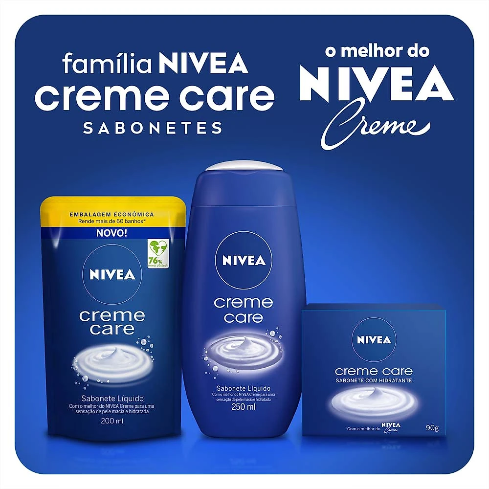 Sabonete Líquido NIVEA Creme Care Refil 200ml