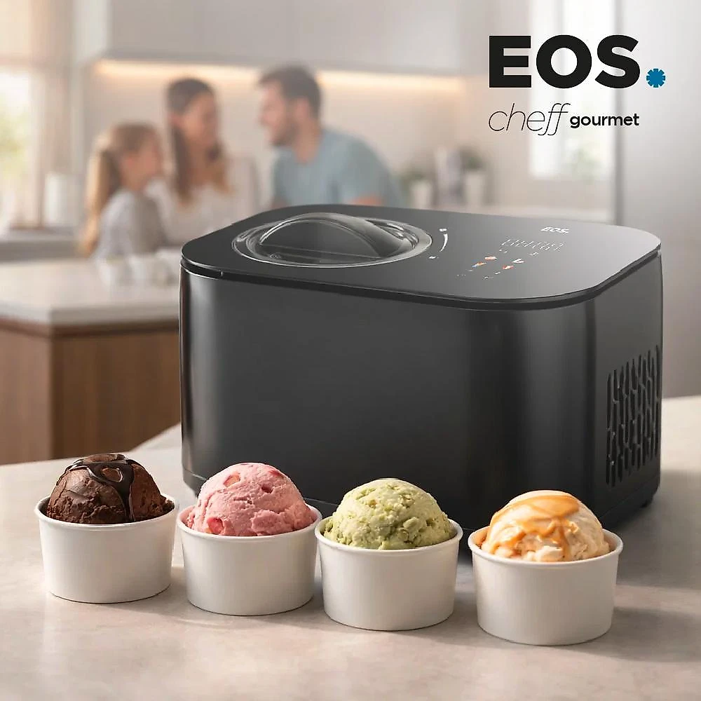 Sorveteira Expressa EOS 1 Litro 4 em 1 Digital All Black ESO04P 220V
