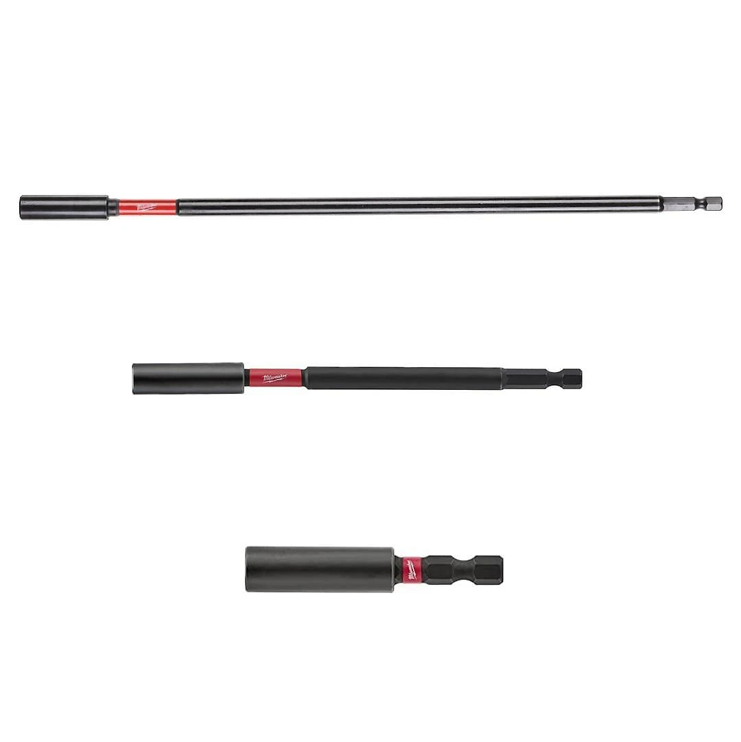 Miniatura Kit Extensor Para Bit Magnético 59Mm 150Mm E 300Mm Milwaukee
