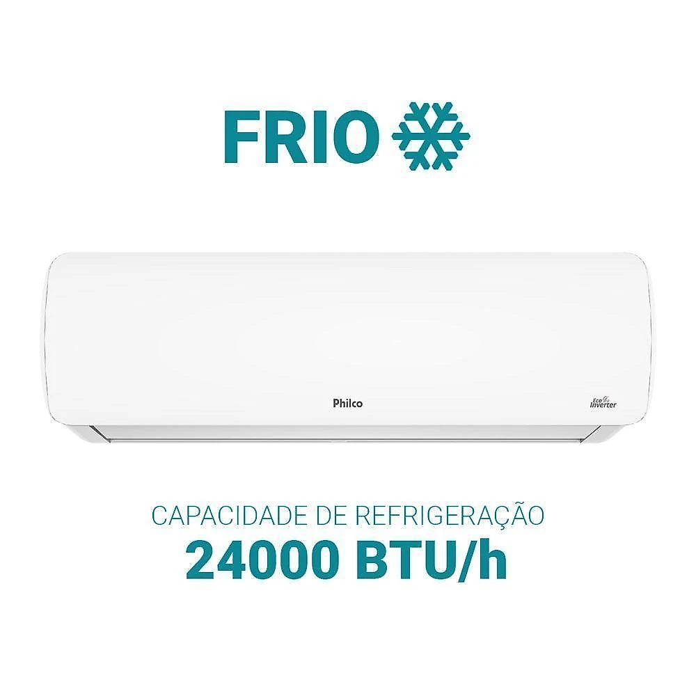 Ar condicionado split inverter philco pac24fc 24000 btus frio 220v