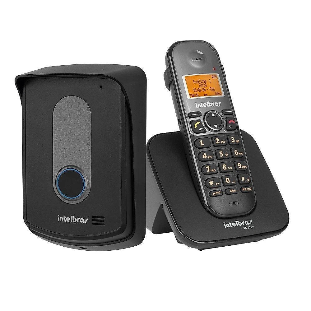 Telefone Interfone sem Fio Intelbras TIS 5010 para Comunicação com Até 7 Dispositivos e Ramais