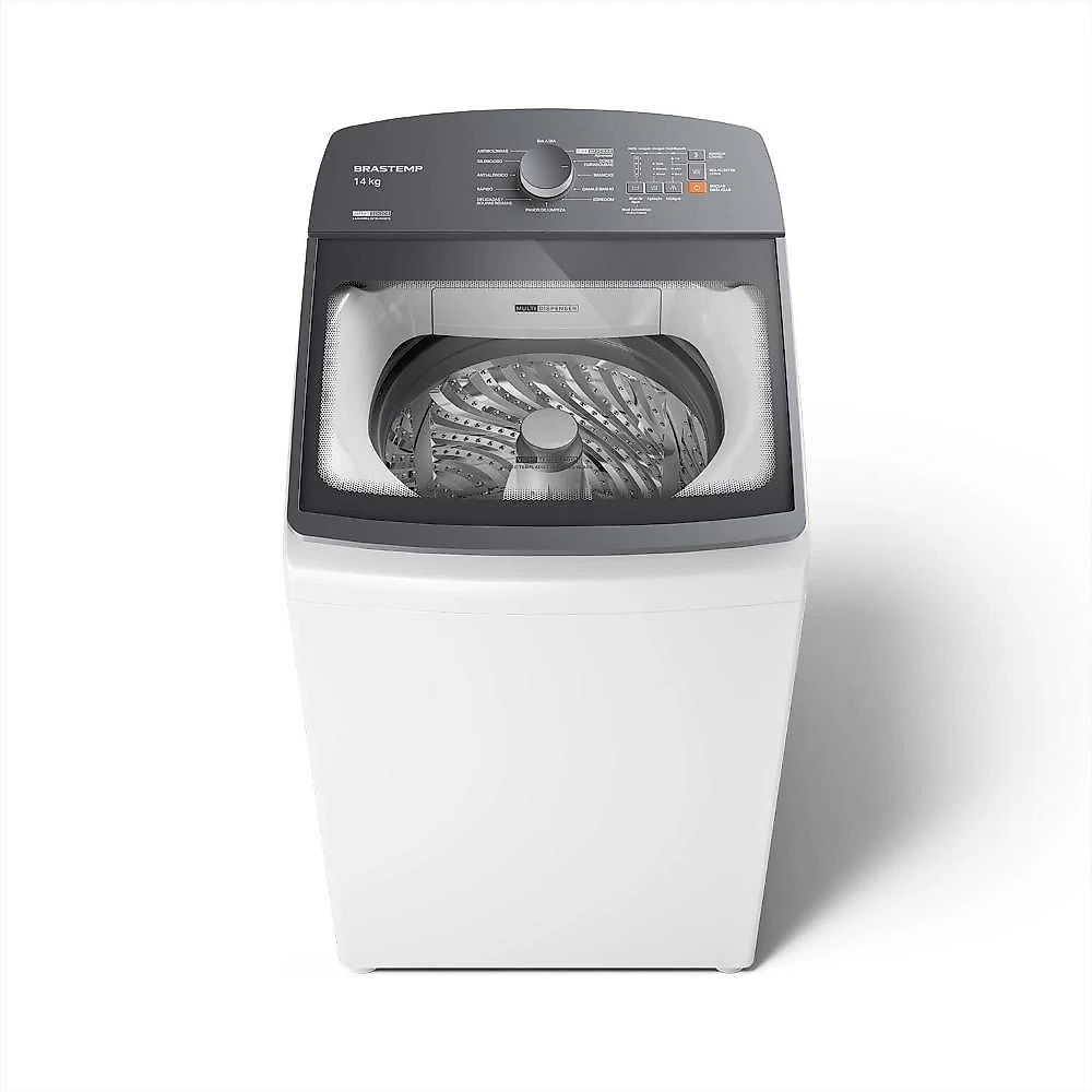 Máquina de lavar brastemp bwf14ab 14kg smart sensor ciclo tira mancha cesto inox branca 110