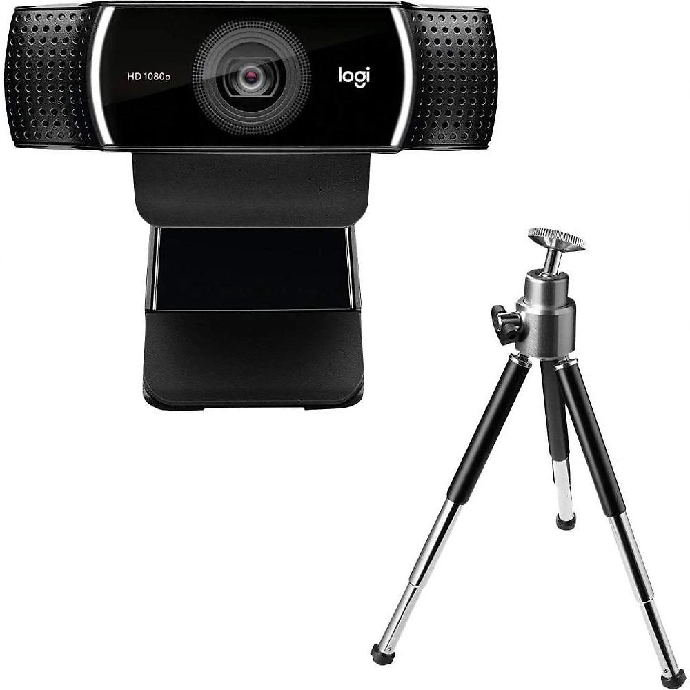 Webcam Logitech C922 Pro Stream 1080 com Transmissão 1080p e 720p 60fps e Ideal para Streaming