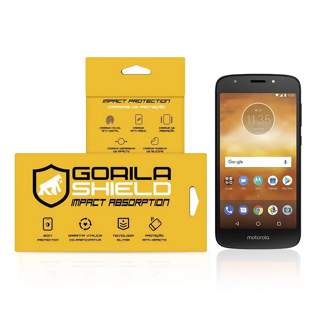 Película Nano Gel Dupla Para Motorola Moto E5 – Gorila Shield (Cobre Toda Tela)