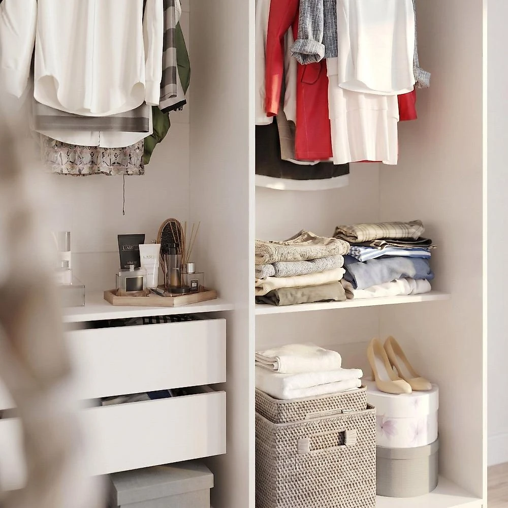 Guarda Roupa Casal 6 Portas 2 Gavetas Malta Yescasa Branco