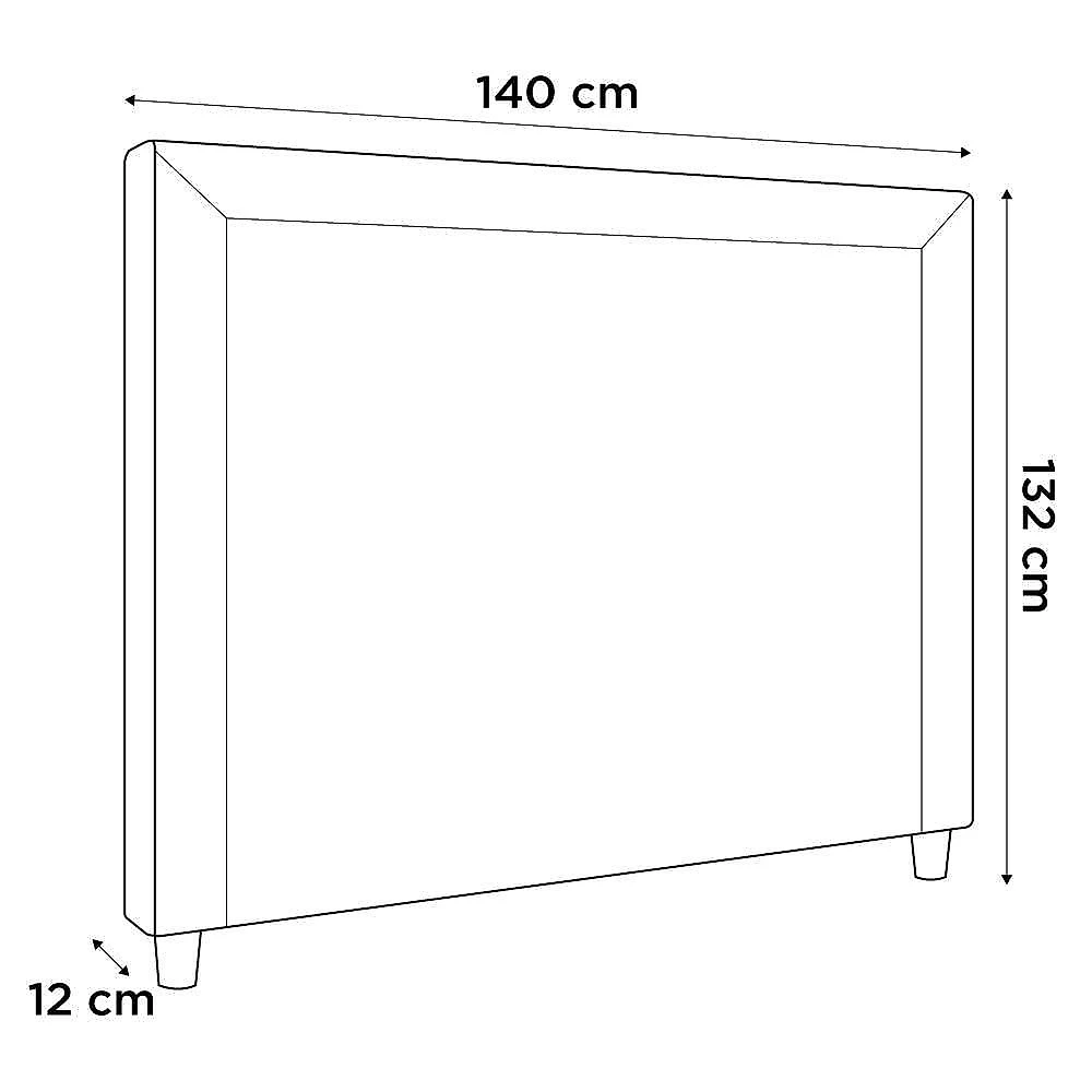 Cabeceira Cama Box Casal Maísa 140cm Com Frame Veludo Azul Escuro - Abmaza