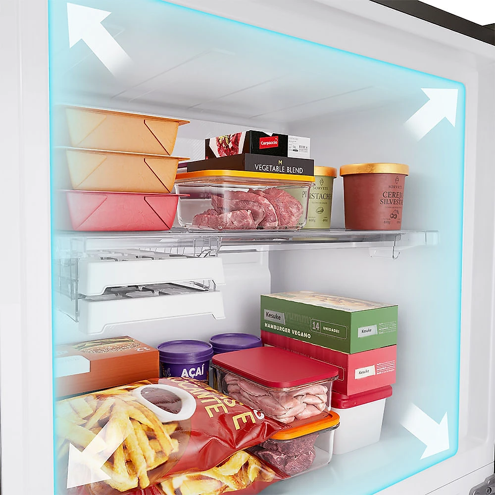 Refrigerador Brastemp de 02 Portas Frost Free 512L Classe A Inteligente com Fresh Space Preto - BRM62AE Bivolt