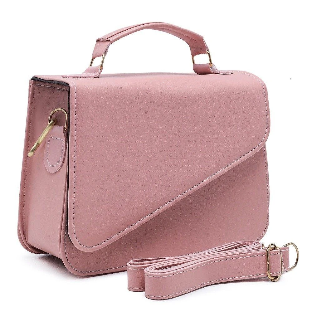 Bolsa Feminina OEM Lolita Clutch Couro Eco 14x17x6 cm Rosê para Público