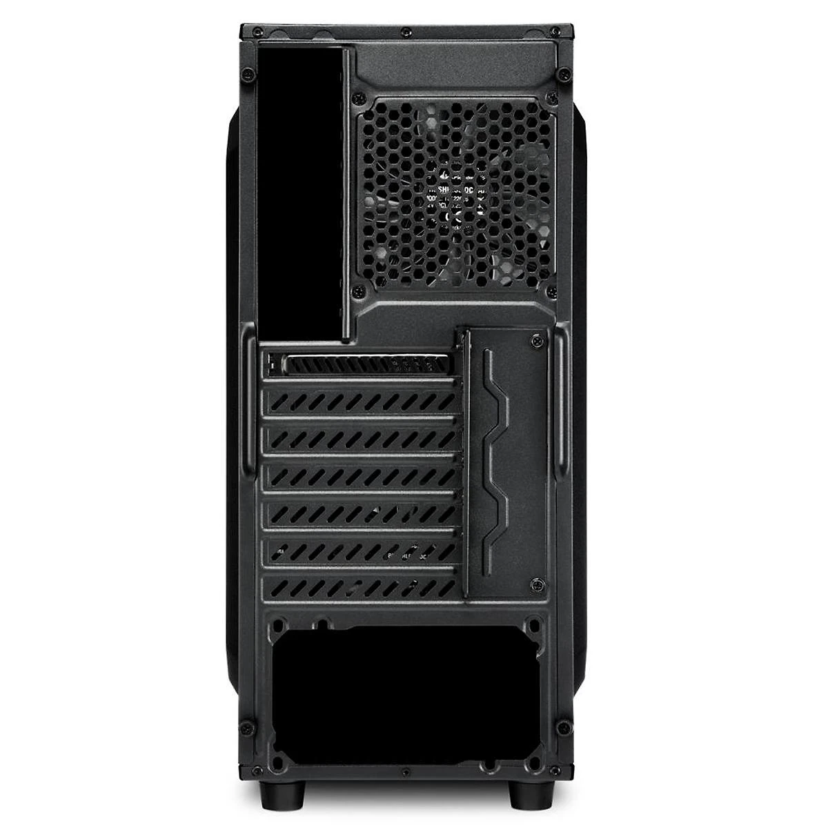 Gabinete Gamer Sharkoon Vg6-W Atx Com 3 Fans Led Vermelho