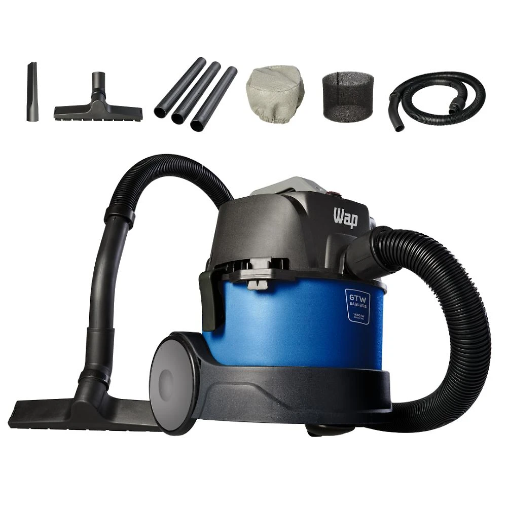 Aspirador de Água e pó wap gtw bagless 1400w bico múltiplo para carpetes e piso frio 127v