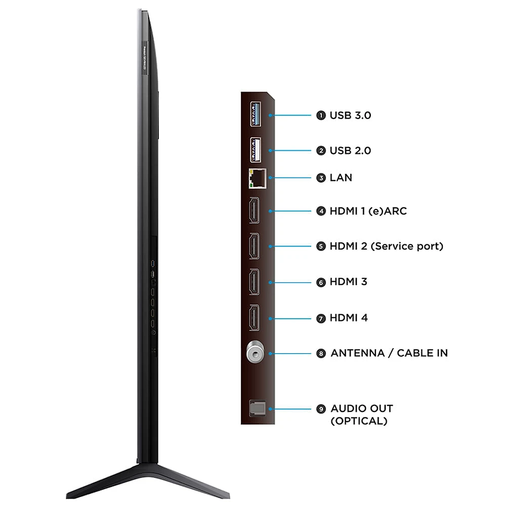Miniatura Smart TV 4K TCL QD-Mini LED 65” Polegadas com HDMI 2.1, Dolby Vision IQ, Subwoofer, 144Hz VRR e Wi-Fi - 65C6K Bivolt