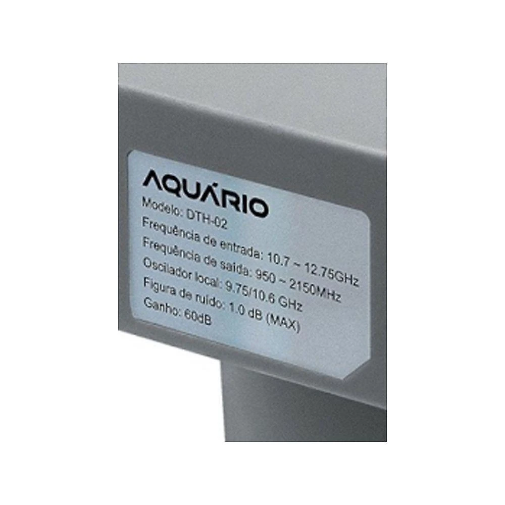 Lnbf Universal Banda Ku Dupla Aquário DHT-02 para Recepção de Sinal com Ganho 60dB