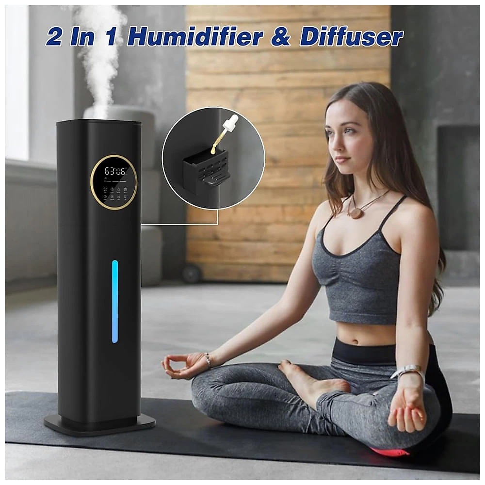 Umidificador 8L com Umidade Personalizada, Luz Noturna, Temporizador de 12H, Caixa de Aroma e Trava para Crianças para Ambientes até 74m2, 110V 25W, 110v