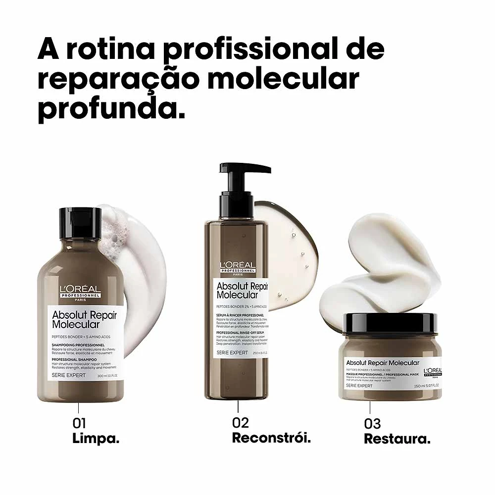 Máscara de Tratamento L'Oréal Professionnel Absolut Repair Molecular 150ml