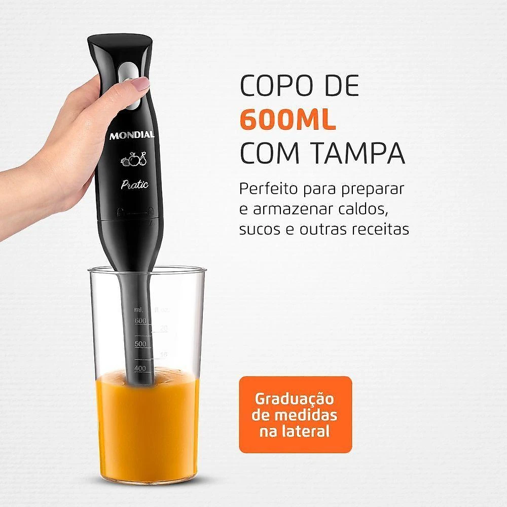 Mixer Mondial 2 Em 1 M-15-b Preto 127V