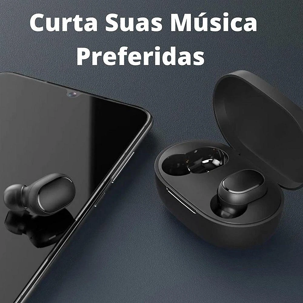 Fone bluetooth sem fio preto para iphone 13 / 14
