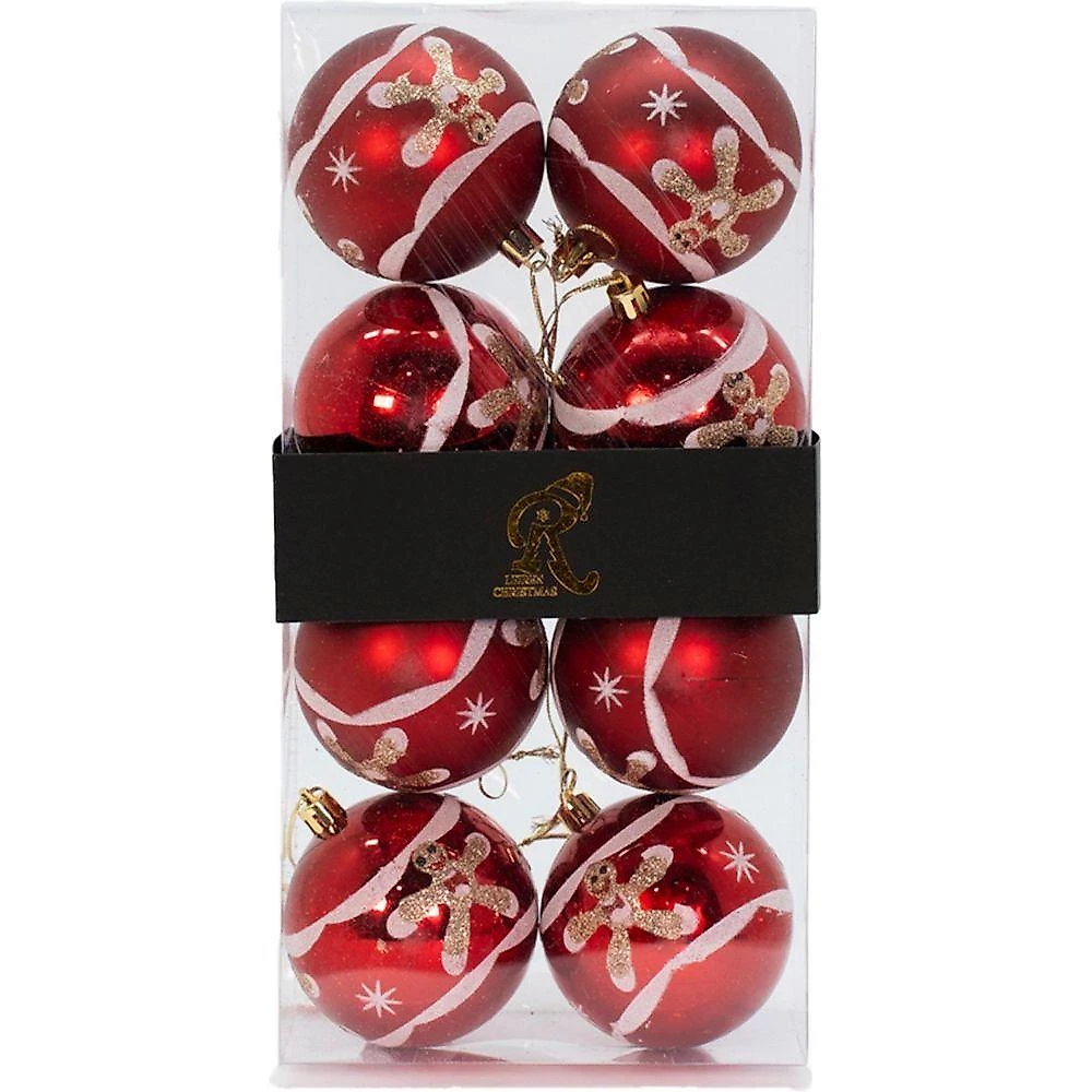 Kit 32 Bolas Enfeite Natalino árvore Natal Branco Vermelho