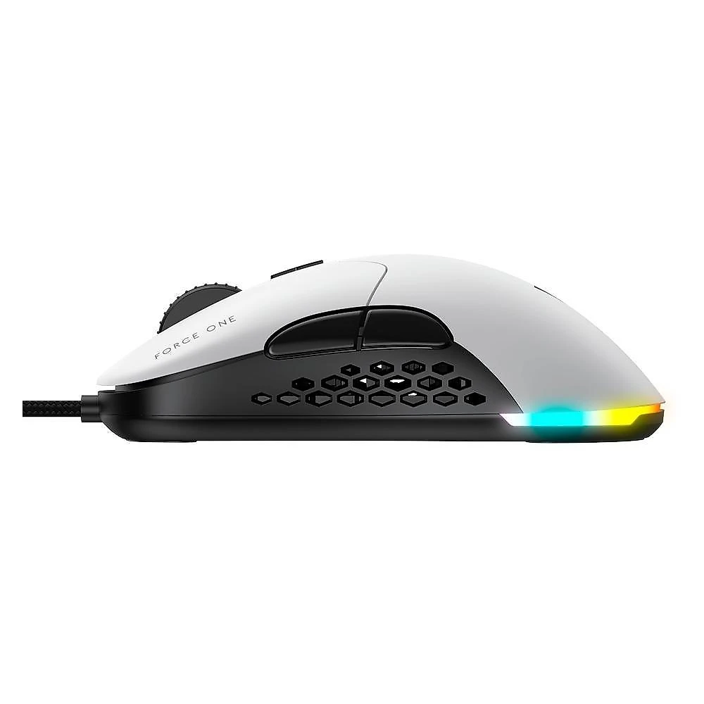 Mouse Gamer Force One Lynx, 19.000 DPI, RGB, Switchs Hotswap, Personalizável, Dual Mode Wireless ou Wired USB-C, Recarregável - FR.MO.LX.01