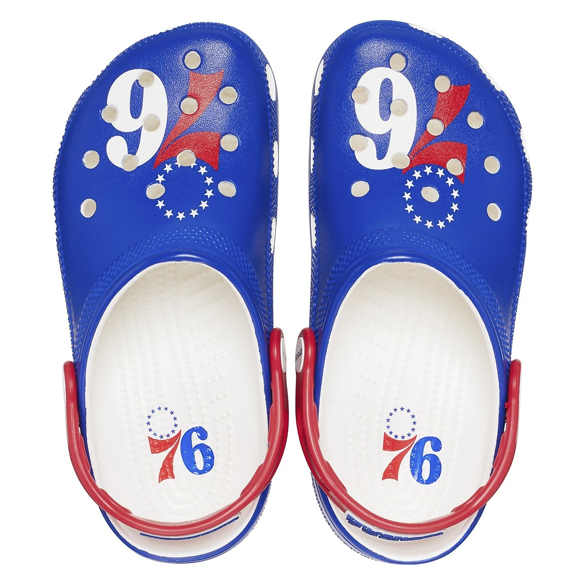 Miniatura Crocs Classic NBA Philadelphia Masculina Azul Escuro - 35
