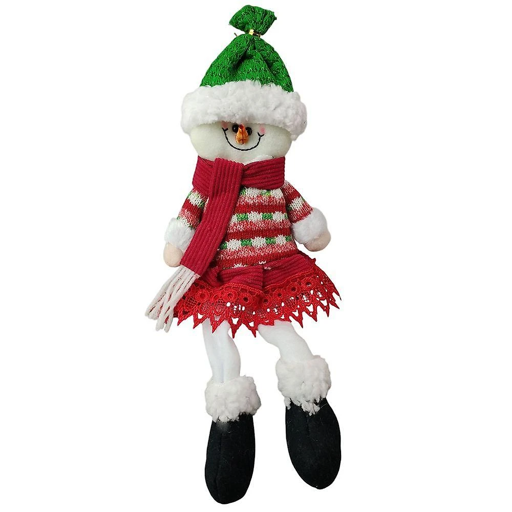 Boneco De Neve Sentado Natal Natalino Enfeite Decoraçao Arvore Mesa Estante Janela Casa Trabalho Evento Comemoraçao