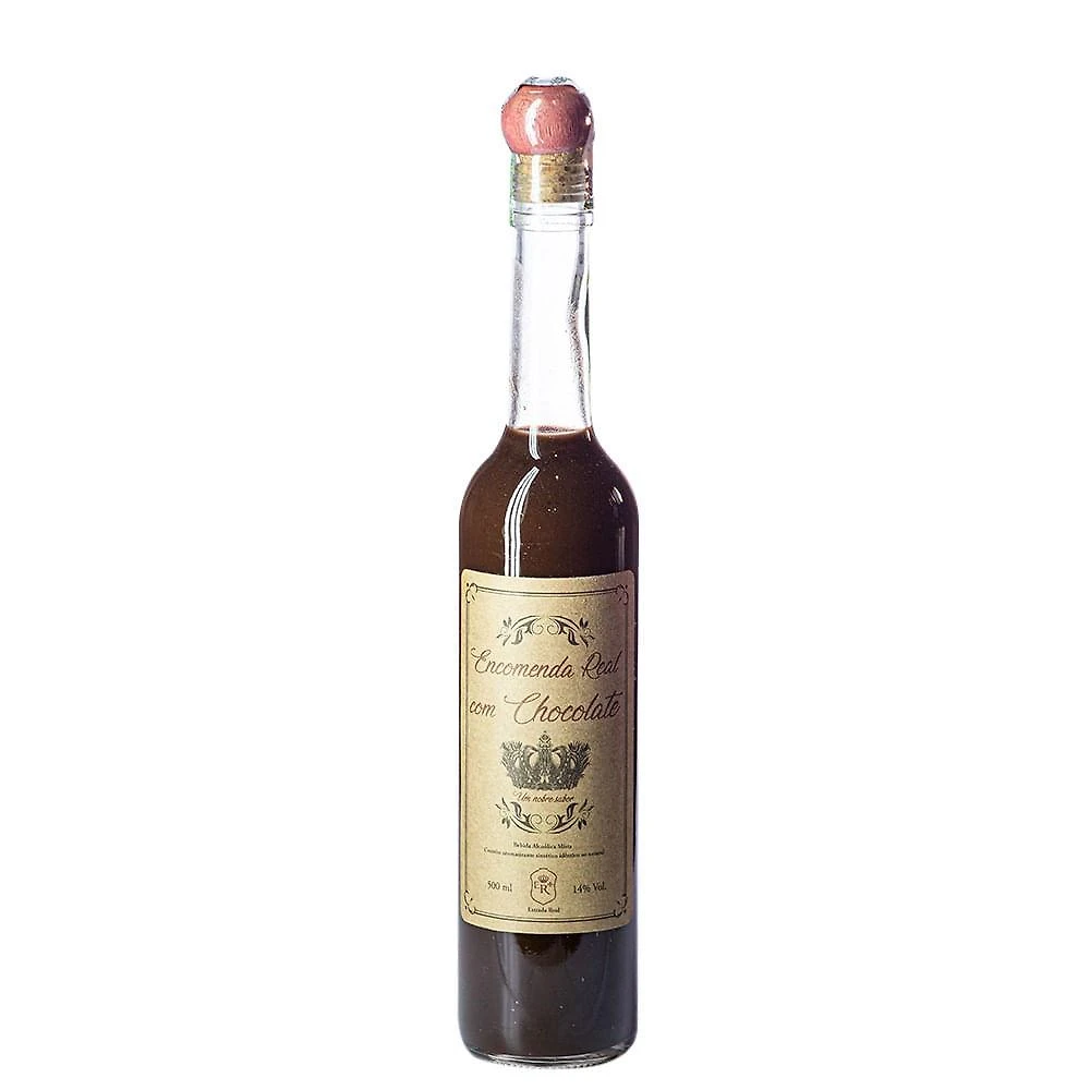 Bebida mista encomenda real com chocolate 500ml