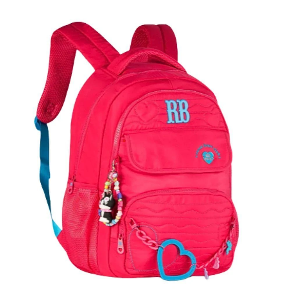Mochila De Costas Heart Beats Rosa 17,5 Rb27015