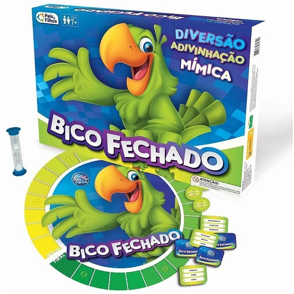 Jogo de Tabuleiro Bico Fechado Mímicas e Adivinhação Pais & Filhos