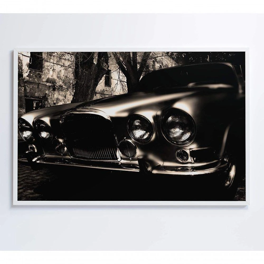 Quadro Carro Clássico 90x60 Cm Adesivo Fotográfico