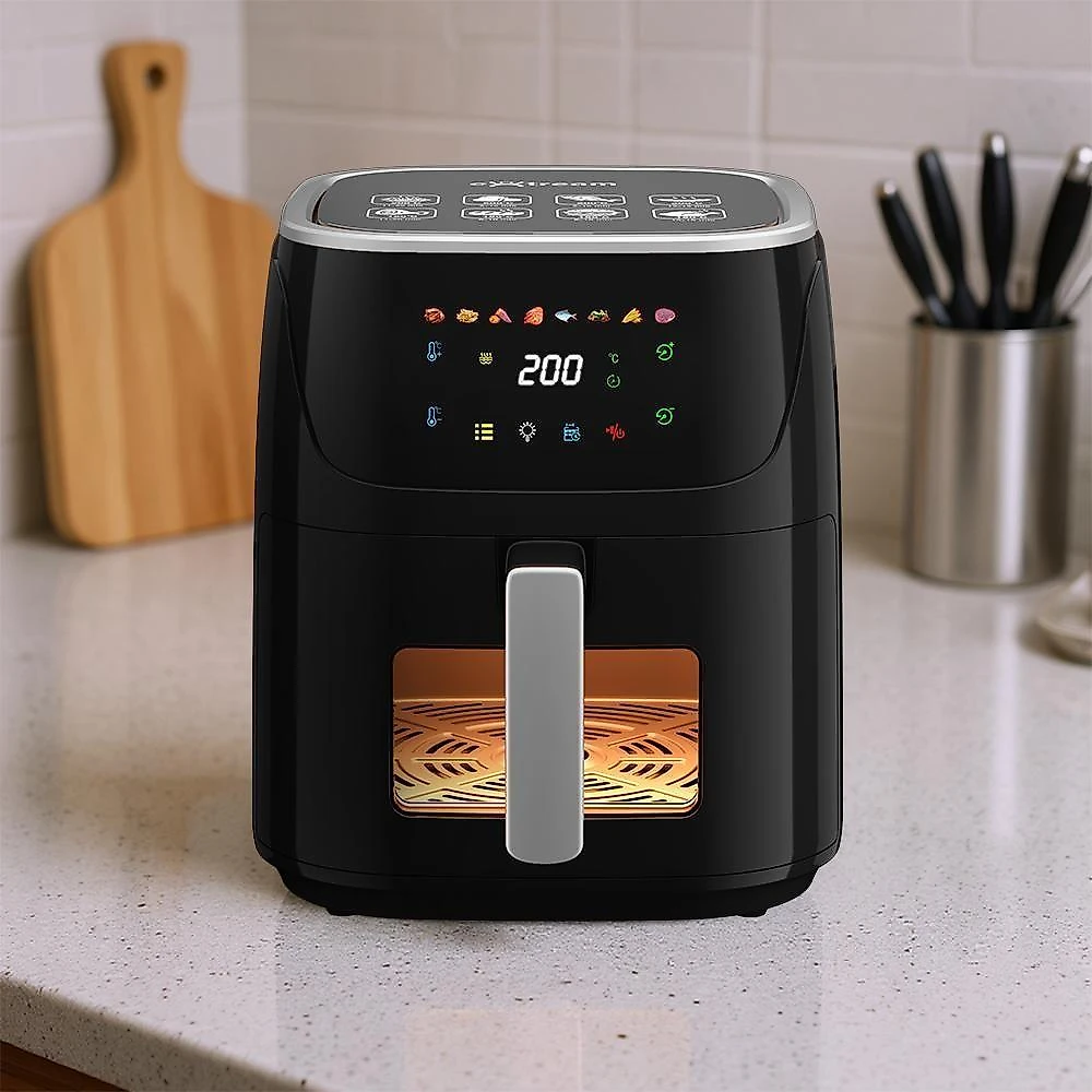 Fritadeira Elétrica sem Óleo Digital Extream Big Family 8L 1500W Prata 220V