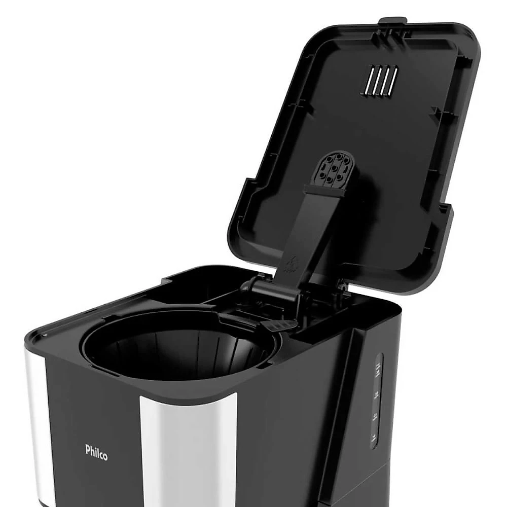 Cafeteira Philco 1,6L 950W 40 Cafezinhos PCF40A Preto e Inox - 110V