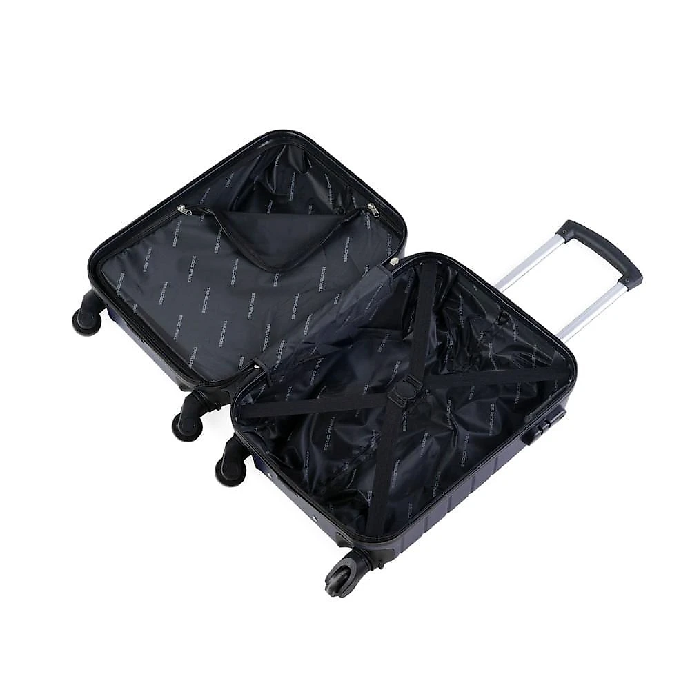 Mala de bordo pp 8 kg abs 4 rodas 18,5" downtown azul marinho