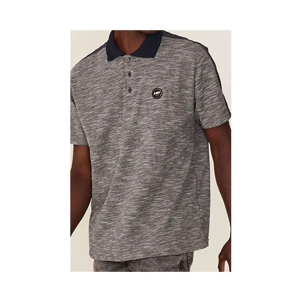 Polo especial masculina estampada marinho 9687b - hd