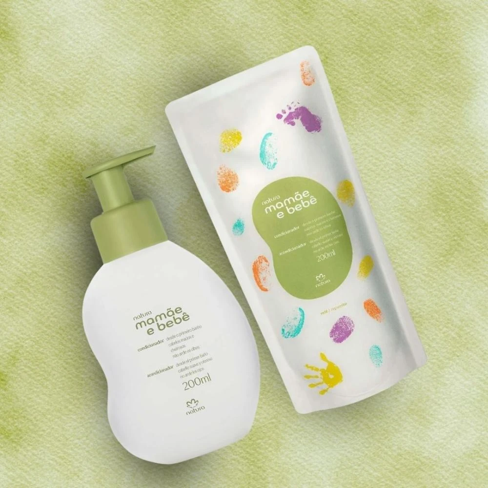Kit Condicionador Mamãe E Bebê Natura c/ Refil