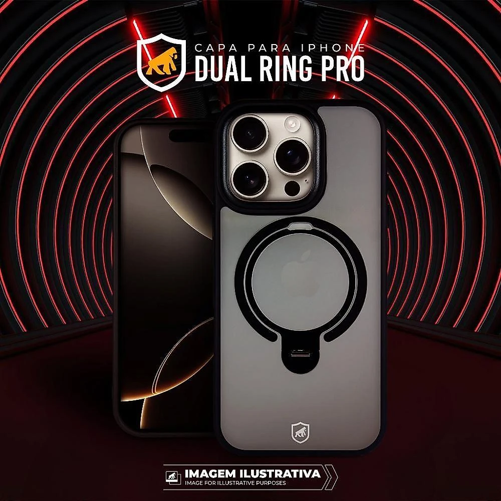 Capa Para Iphone 16 Pro - Dual Ring Pro - Gshield